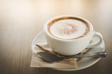 cup of coffee in morning