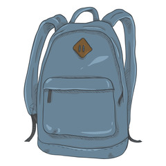 Vector Single Cartoon Casual Backpack