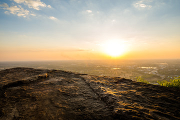 Aerial view - landscape from the top of mountain