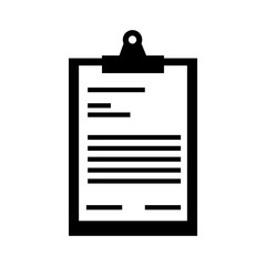 clipboard paper isolated icon vector illustration design