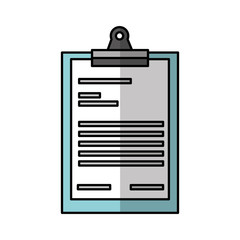 clipboard paper isolated icon vector illustration design