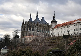 old cathedral, city Kutna Hora, Czech republic, Europe