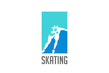 Snowboarder jumping Logo vector. Snowboard Sport Logotype icon
