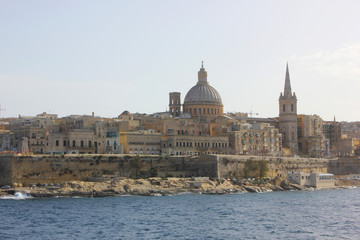 Fototapeta na wymiar The view of Valletta, Malta