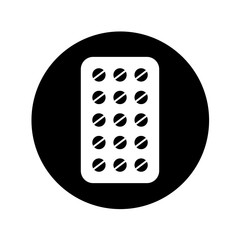 medicine tab isolated icon vector illustration design
