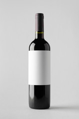 Wine Bottle Mock-Up. Blank Label