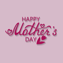 Mother's Day typographical background.