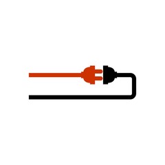 Plug and socket connection vector icon