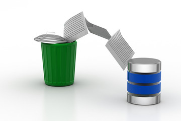 Deleting files from folder to recycle bin