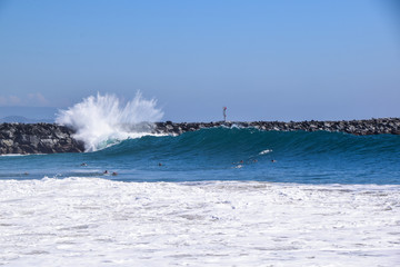 Newport Beach Wedge Surf Spot