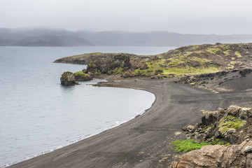 Icelandic landscape. Southern coast. 