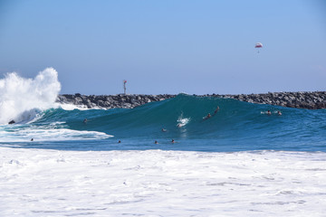 Newport Beach Wedge Surf Spot