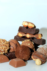 Different sorts of chocolates