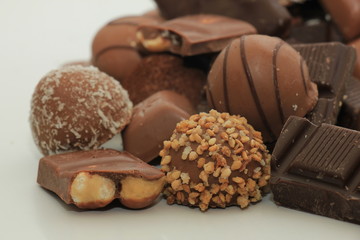 Different sorts of chocolates