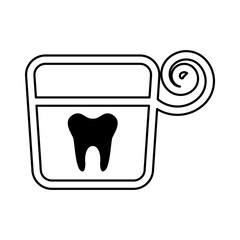 dental floss isolated icon vector illustration design