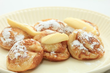Traditional Dutch Poffertjes