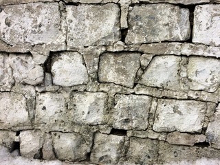 Vintage white bricks