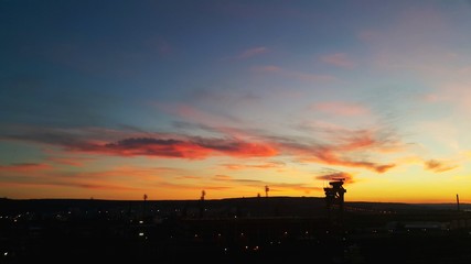 Varna, Bulgaria colorful sunset over the city