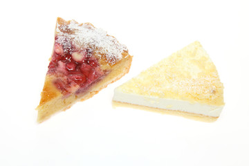 チーズケーキとタルト