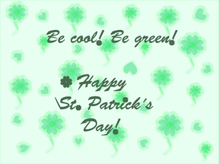 Saint Patrick's Day Typographical Background
