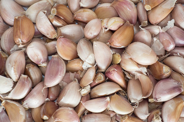 Minced garlic piece thai asia herb food