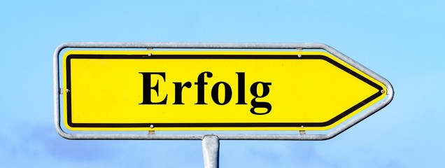 Schild Erfolg