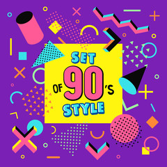 Set design of 90s style.