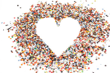 Konfetti Herz