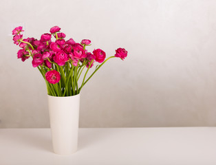 Beautiful flowers in a vase
