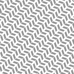 Geometric vector pattern with gray arrows. Geometric modern ornament. Seamless abstract background