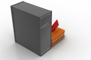 Spam filter in the workstation