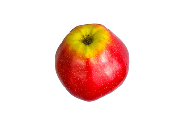 close up of Red apple isolated on white background