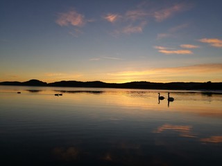 Fototapeta premium Beautiful sunset by the sea