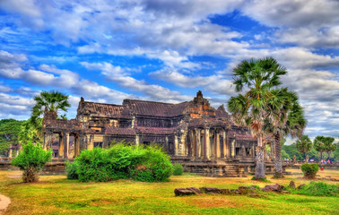 Fototapeta premium Ancient Library at Angkor Wat, Cambodia