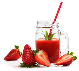 Detox strawberry smoothie.