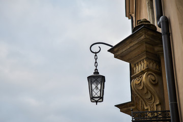 Fototapeta na wymiar European lamps in Poland
