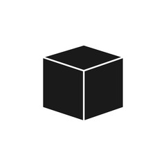 3d cube logo design icon, vector 