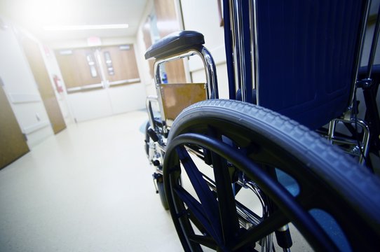 Hospital Hallway Wheelchair