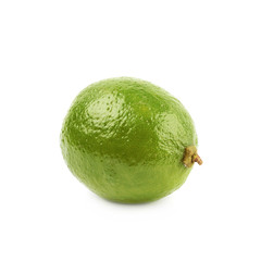 Green lime fruit isolated