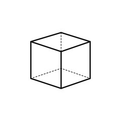 3d cube logo design icon, vector
