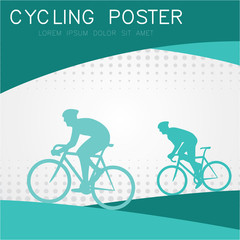 Fototapeta na wymiar Cycling poster