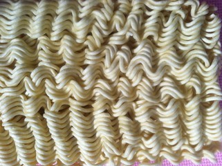 Close Up of Raw Noodle
