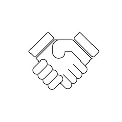 shake hands handshake - vector icon