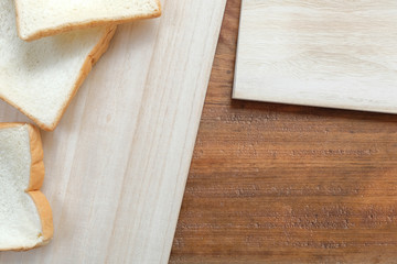 white bread on wooden table