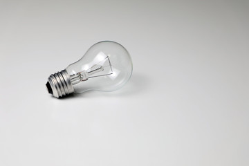 electric bulb on the white table