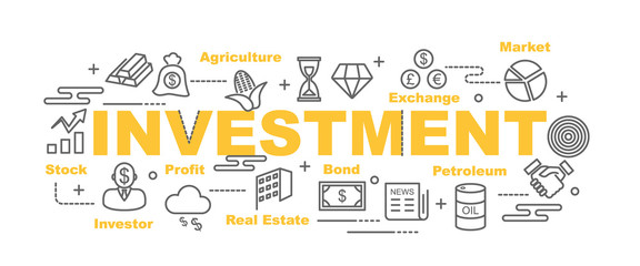 investment vector banner