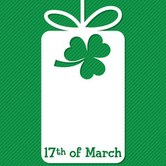 St. Patrick's Day tag in vector format.