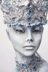 Mannequin in snow queen crown
