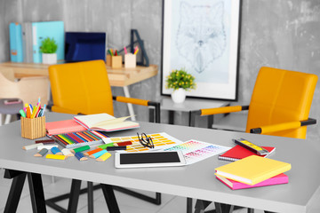 Designer working place at modern office