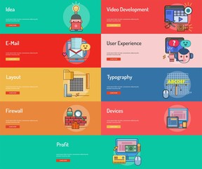 Web and Development Conceptual Banner Design